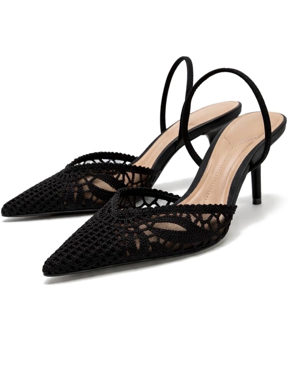 Women's crochet heels